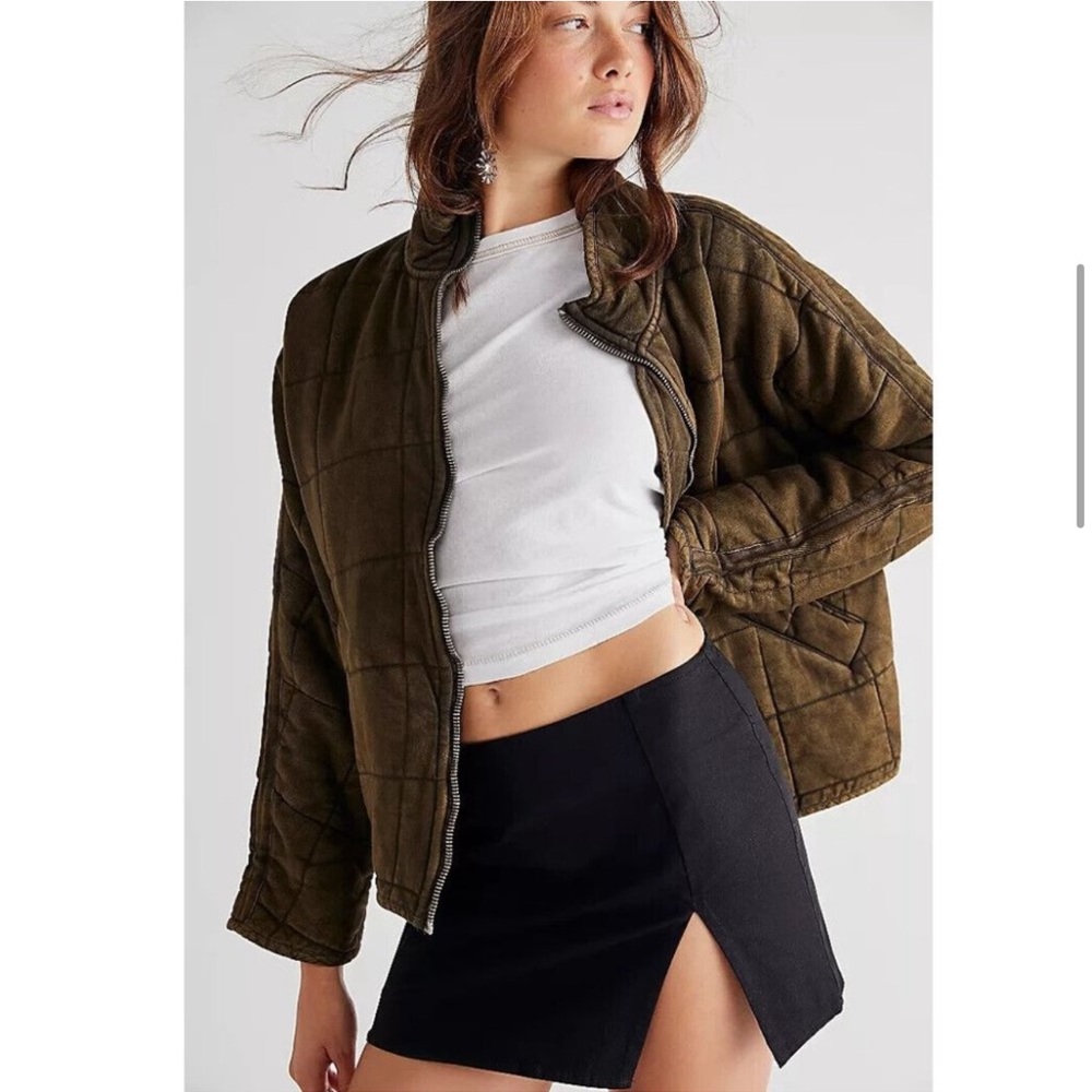 Free people dolman quilted jacket size medium